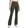imageCRZ YOGA Women Butterbreeze High Waist Flare Pants 32  Casual Yoga Dress Bootcut Wide LegOlive Green