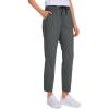imageCRZ YOGA Womens 4Way Stretch Ankle Golf Pants 78 Casual Dress Work Athletic Travel Workout Sweatpants with PocketsMysterious Grey