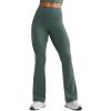 imageCRZ YOGA Womens Butterluxe High Waist Flare Pants 29quot  305quot  32quot  335quot  Yoga Bootcut Wide Leg with Pocket LoungeDark Forest Green