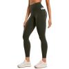 imageCRZ YOGA Womens Butterluxe Workout Leggings 25 Inches  High Waisted Gym Yoga Pants with Pockets Buttery SoftOlive Green