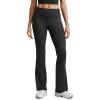 imageCRZ YOGA Womens Cloud Jersey Foldover Waist Flare Pants 31quot  Yoga High Waisted Bootcut Lounge CasualBlack