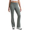 imageCRZ YOGA Womens Cloud Jersey Foldover Waist Flare Pants 31quot  Yoga High Waisted Bootcut Lounge CasualGrey Sage