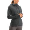 imageCRZ YOGA Womens Full Zip Hooded Sweatshirts Workout Sweat Jackets Slim Fit Running Track Hoodies with ThumbholesAnthracite