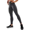 imageCRZ YOGA Womens Hugged Feeling Compression Leggings 28 Inches  High Waist Thick Tummy Control Workout PantsInk Gray