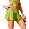 imageCRZ YOGA Womens Swim Board Shorts High Waisted Flowy Beach Skirt Skorts Bathing Swimsuit Bottoms with LinerPrimrose Yellow