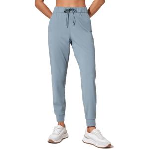 imageCRZ YOGA 4Way Stretch Joggers for Women 28quot Golf Casual Travel Workout Pants Lounge Athletic Sweatpants with PocketsBelgian Blue