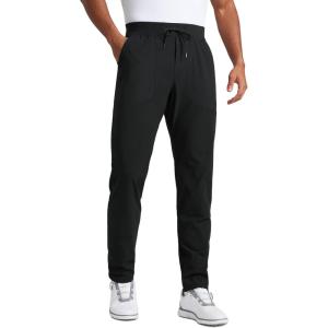 imageCRZ YOGA All Day Comfy Golf Pants for Men 31 Quick Dry Lightweight Work Casual Pants with PocketsBlack