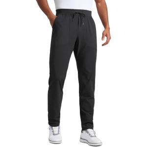 imageCRZ YOGA All Day Comfy Golf Pants for Men 31 Quick Dry Lightweight Work Casual Pants with PocketsInk Gray