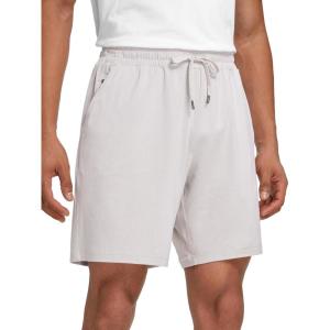 imageCRZ YOGA Cloud Jersey Mens Lounge Lightweight Sweat Shorts  7 Soft Breathable for Casual Workout with PocketsMilky White Bone