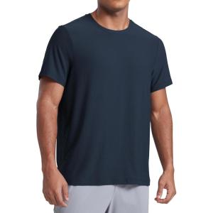 imageCRZ YOGA Cloudweight Mens Workout Comfy TShirts Lightweight Moisture Wicking Athletic Casual Short Sleeve Crew Neck ShirtTrue Navy