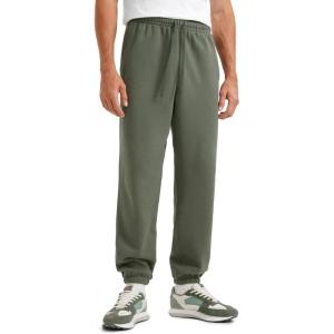 imageCRZ YOGA Cotton Fleece Sweatpants for Men 32quot Loosed Fit Lounge Casual Elastic Bottom Sweat Pants with Zipper PocketsLight Army Green