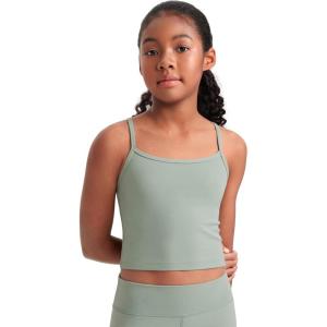imageCRZ YOGA Girl Butterluxe Double Lined Sleeveless Tank Tops  Camisole Spaghetti Y Back for Teen Kid Sports DanceGreen Palm Court