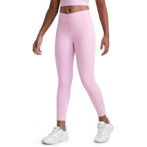 imageCRZ YOGA Girls Butterluxe Crossover Athletic Leggings  High Waist V Cross Kids Lounge Pants Yoga Active Dance Running TightsVita Pink