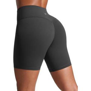 imageCRZ YOGA Secretsculpt Womens Butterlift High Waist Scrunch Butt Biker Shorts 6 Inches  No Front Seam Workout Gym BootyMysterious Grey