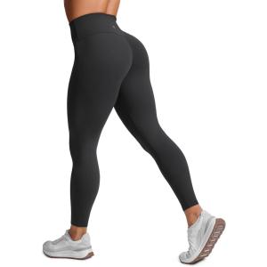 imageCRZ YOGA Secretsculpt Womens Butterlift Scrunch Butt Workout Leggings 25quot  No Front Seam High Waisted Yoga Pants BootyMysterious Grey
