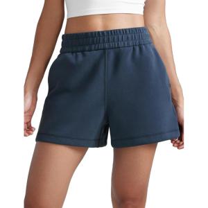 imageCRZ YOGA SoftAura Sweat Shorts Women Casual 4 High Waisted Modal for Lounge Athletic with Pockets DrawstringInk Blue