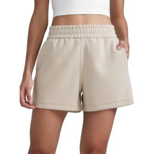 imageCRZ YOGA SoftAura Sweat Shorts Women Casual 4 High Waisted Modal for Lounge Athletic with Pockets DrawstringMojave Tan