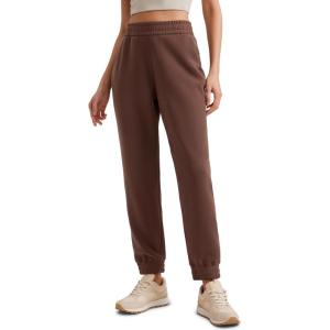 imageCRZ YOGA SoftAura Sweatpants Women Modal Joggers High Waisted Lounge Travel Casual Sweat Pants with Pockets Cinch BottomCoffee Brown