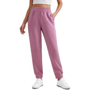 imageCRZ YOGA SoftAura Sweatpants Women Modal Joggers High Waisted Lounge Travel Casual Sweat Pants with Pockets Cinch BottomVelvet Dust