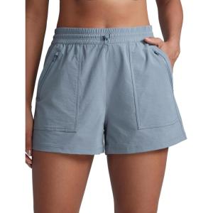imageCRZ YOGA Stretch Hiking Shorts for Women 3 Lightweight Cargo for Athletic Travel Outdoor with Zip Pockets Water ResistanceBelgian Blue
