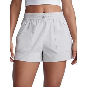 imageCRZ YOGA Stretch Hiking Shorts for Women 3 Lightweight Cargo for Athletic Travel Outdoor with Zip Pockets Water ResistancePlatinum Grey