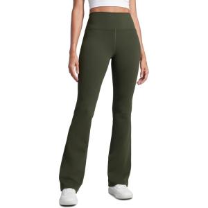 imageCRZ YOGA Women Butterbreeze High Waist Flare Pants 32  Casual Yoga Dress Bootcut Wide LegOlive Green
