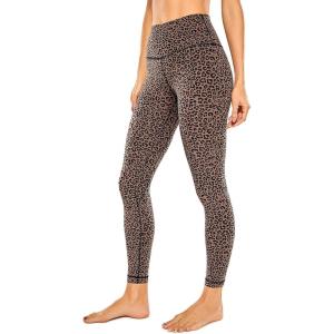 imageCRZ YOGA Women Naked Feeling Yoga Pants 25 Inches  78 High Waisted Workout LeggingsLeopard Print 2