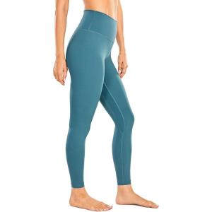 imageCRZ YOGA Women Naked Feeling Yoga Pants 25 Inches  78 High Waisted Workout LeggingsStone Washed Indigo