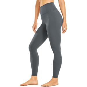 imageCRZ YOGA Womens Brushed Naked Feeling Workout Leggings 25quot  High Waisted Gym Compression Tummy Control Yoga PantsDark Carbon