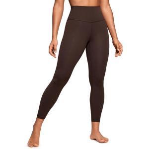 imageCRZ YOGA Womens Brushed Naked Feeling Workout Leggings 25quot  High Waisted Gym Compression Tummy Control Yoga PantsHot Fudge Brown