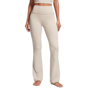 imageCRZ YOGA Womens Butterluxe High Waist Flare Pants 29quot  305quot  32quot  335quot  Yoga Bootcut Wide Leg with Pocket LoungeMojave Tan
