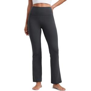imageCRZ YOGA Womens Butterluxe High Waist Flare Pants 29quot  305quot  32quot  335quot  Yoga Bootcut Wide Leg with Pocket LoungeMysterious Grey