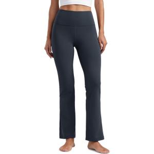 imageCRZ YOGA Womens Butterluxe High Waist Flare Pants 29quot  305quot  32quot  335quot  Yoga Bootcut Wide Leg with Pocket LoungeTrue Navy