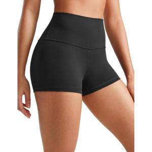 imageCRZ YOGA Womens Butterluxe High Waisted Biker Shorts 25 Inches  Yoga Workout Spandex Running Volleyball BootyBlack