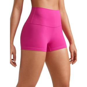 imageCRZ YOGA Womens Butterluxe High Waisted Biker Shorts 25 Inches  Yoga Workout Spandex Running Volleyball BootyHibiscus Purple