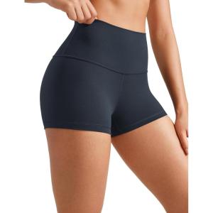 imageCRZ YOGA Womens Butterluxe High Waisted Biker Shorts 25 Inches  Yoga Workout Spandex Running Volleyball BootyTrue Navy