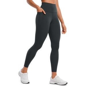 imageCRZ YOGA Womens Butterluxe Workout Leggings 25 Inches  High Waisted Gym Yoga Pants with Pockets Buttery SoftMelanite