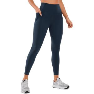 imageCRZ YOGA Womens Butterluxe Workout Leggings 25 Inches  High Waisted Gym Yoga Pants with Pockets Buttery SoftTwilight Blue