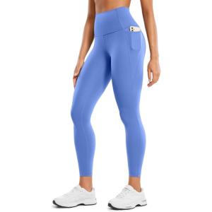 imageCRZ YOGA Womens Butterluxe Workout Leggings 25 Inches  High Waisted Gym Yoga Pants with Pockets Buttery SoftWild Indigo