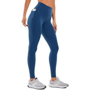 imageCRZ YOGA Womens Butterluxe Workout Leggings 28 Inches  High Waisted Gym Yoga Pants with Pockets Running Buttery SoftFrench Navy