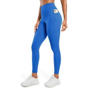 imageCRZ YOGA Womens Butterluxe Workout Leggings 28 Inches  High Waisted Gym Yoga Pants with Pockets Running Buttery SoftSparkle Blue
