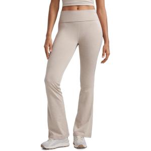 imageCRZ YOGA Womens Cloud Jersey Foldover Waist Flare Pants 31quot  Yoga High Waisted Bootcut Lounge CasualMojave Tan