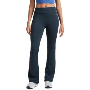 imageCRZ YOGA Womens Cloud Jersey Foldover Waist Flare Pants 31quot  Yoga High Waisted Bootcut Lounge CasualTrue Navy