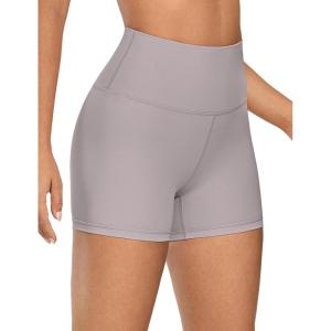 imageCRZ YOGA Womens Naked Feeling Biker Shorts  4 Inches High Waist Yoga Workout Running Gym SpandexLunar Rock