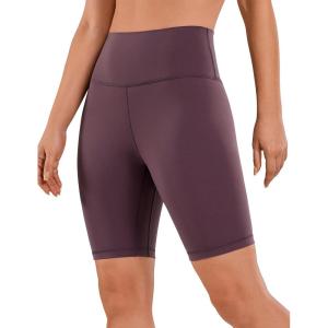 imageCRZ YOGA Womens Naked Feeling Biker Shorts  8 Inches High Waisted Yoga Workout Gym Running SpandexArctic Plum