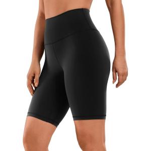 imageCRZ YOGA Womens Naked Feeling Biker Shorts  8 Inches High Waisted Yoga Workout Gym Running SpandexBlack