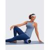 imageCRZ YOGA Butterluxe Womens Racerback High Neck Tank Top  with Built in Bra Workout Padded Yoga Athletic CamisoleOasis Blue