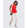 imageCRZ YOGA Halter High Neck Workout Tops for Women Flowy Cami Sleeveless Tank Athletic Yoga ShirtsDeep Red