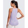 imageCRZ YOGA Halter High Neck Workout Tops for Women Flowy Cami Sleeveless Tank Athletic Yoga ShirtsLilac Lavender