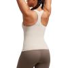 imageCRZ YOGA Butterluxe Workout Tank Tops for Women Built in Bras Padded  Racerback Athletic Spandex Yoga CamisoleMojave Tan